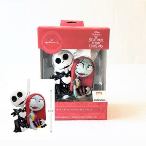 Hallmark Nightmare Before Christmas Jack Skellington and Sally Ornament